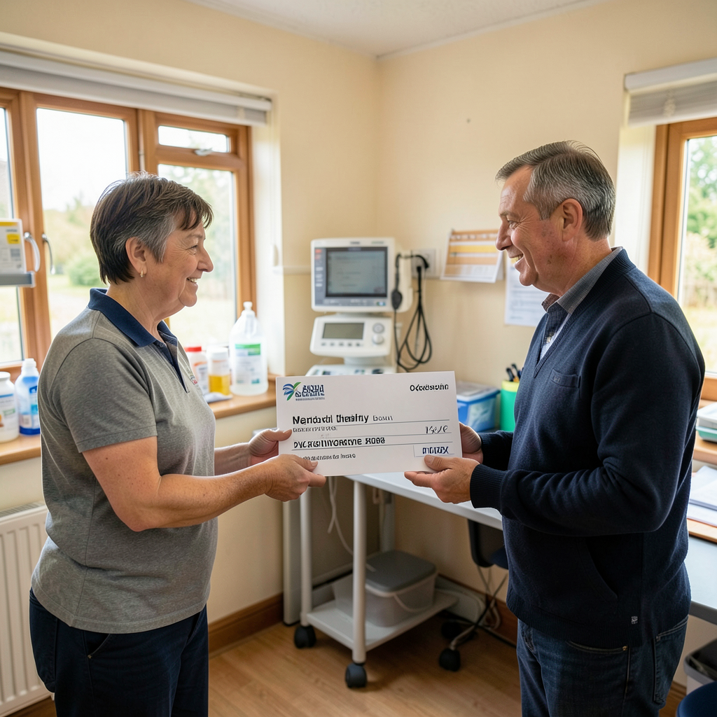 Eynsham medical charity gets £200 from Masonic Relief Chest Scheme
